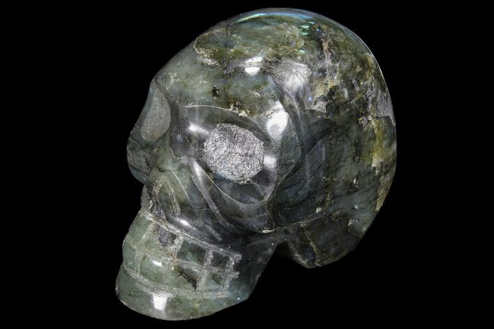 Polished Labradorite Skull #86306